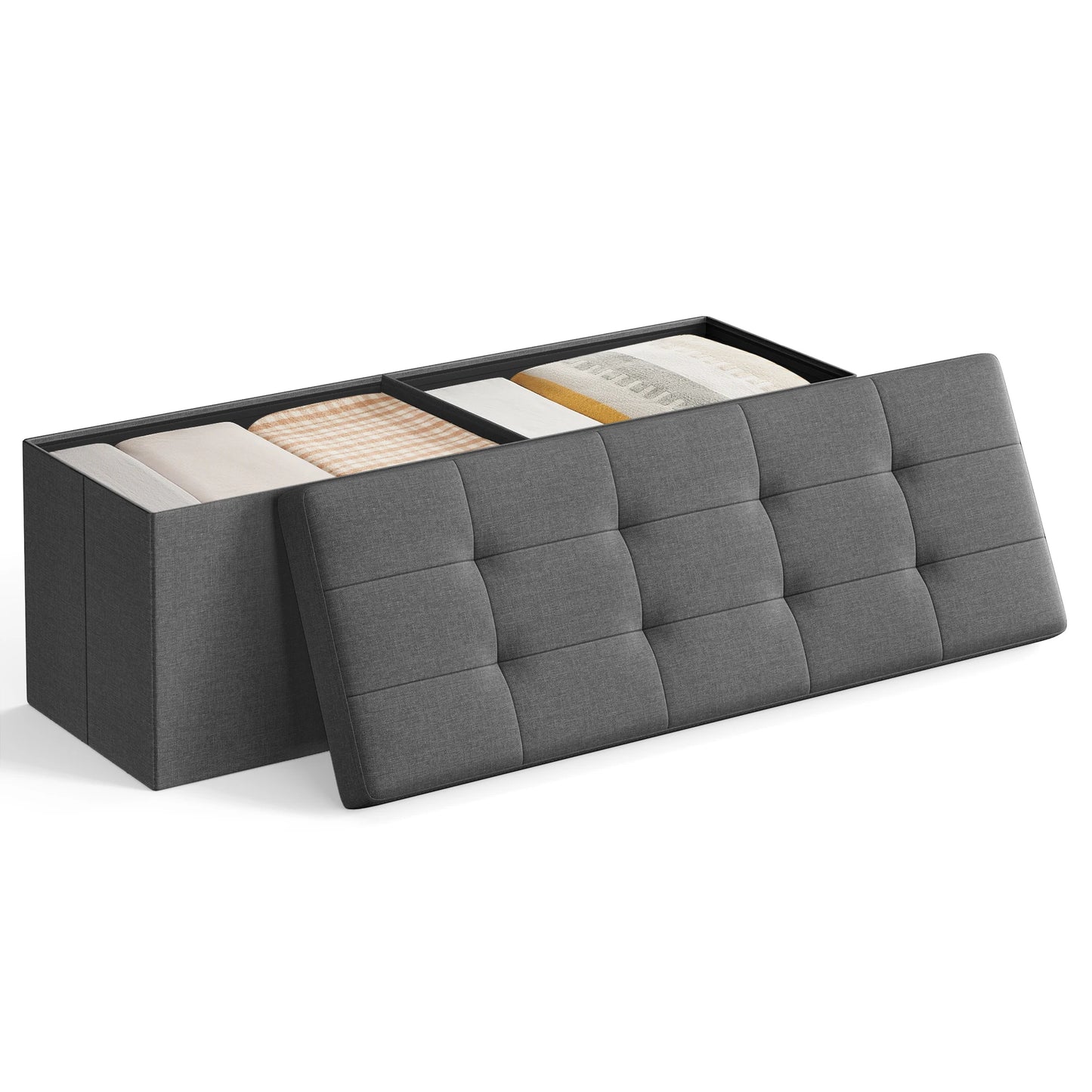 Mazie Collection Folding Storage Ottoman Bench by Songmics