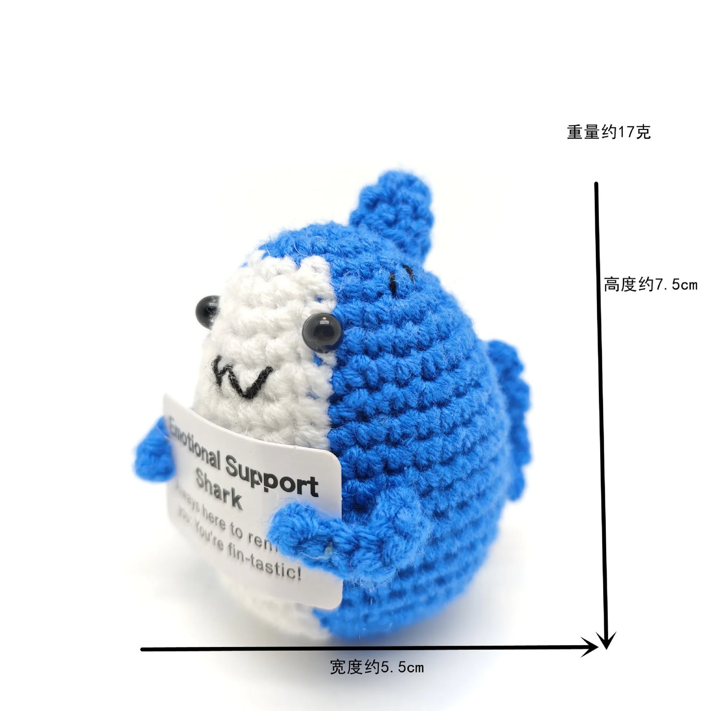 Positive Crochet Animals Christmas Birthday Gifts for Women Men Emotional Mom Dad Daughter Sister Friend Desk Home Fall Decor