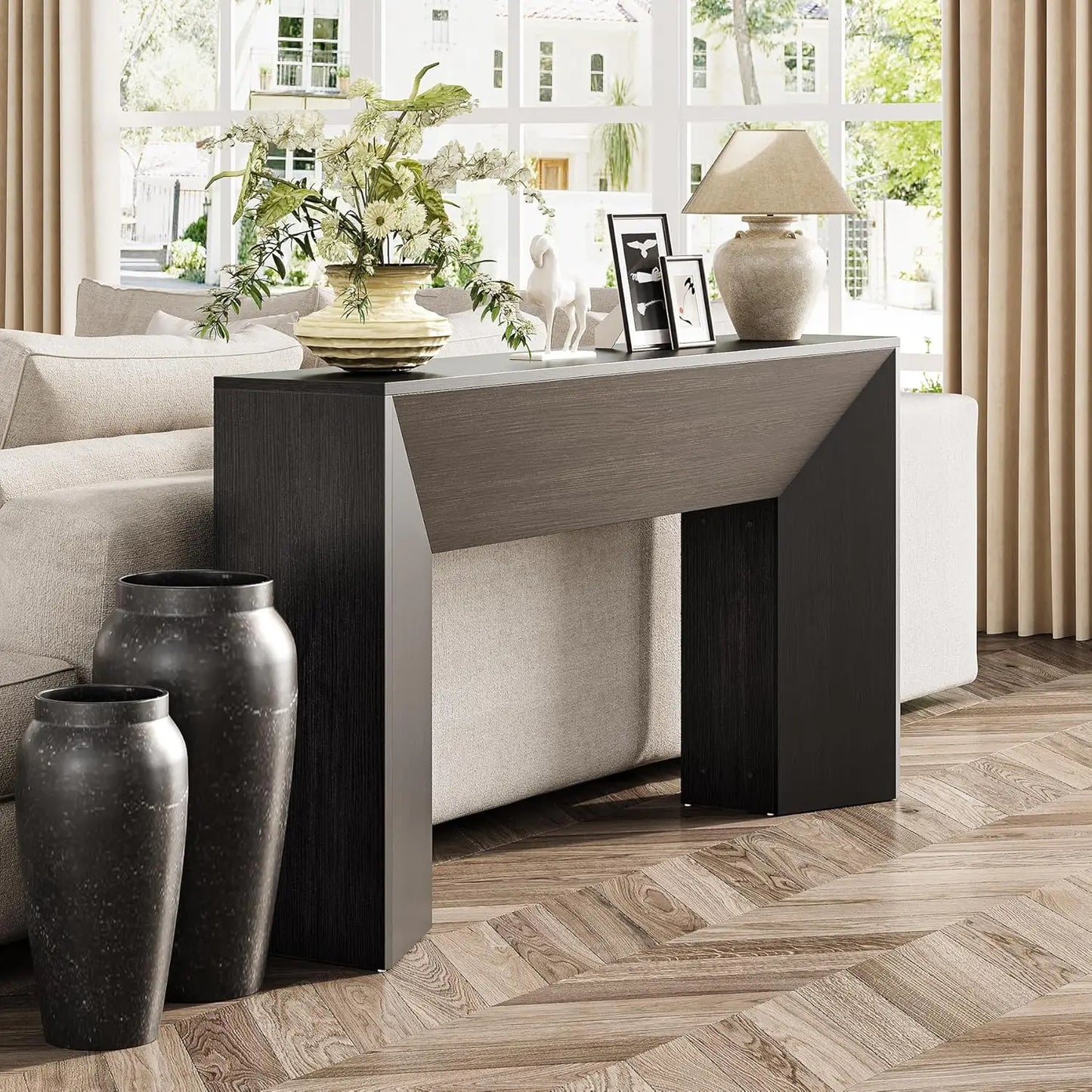 Little Tree Console Table Modern Hallway Foyer Living Room