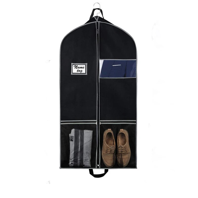 Garment Bag Suit Bags for Travel and Storage Gusseted Zipper Suit Cover Protector with Large Accessory Pockets and Carry Handles