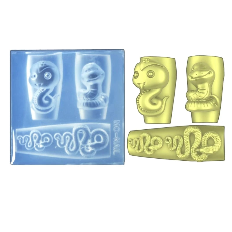 Butterfly- Embossing Silicone Mold Nail Art Carving Mold Suitable for Diy Nail Art Decor Supplies Nail Template Tool