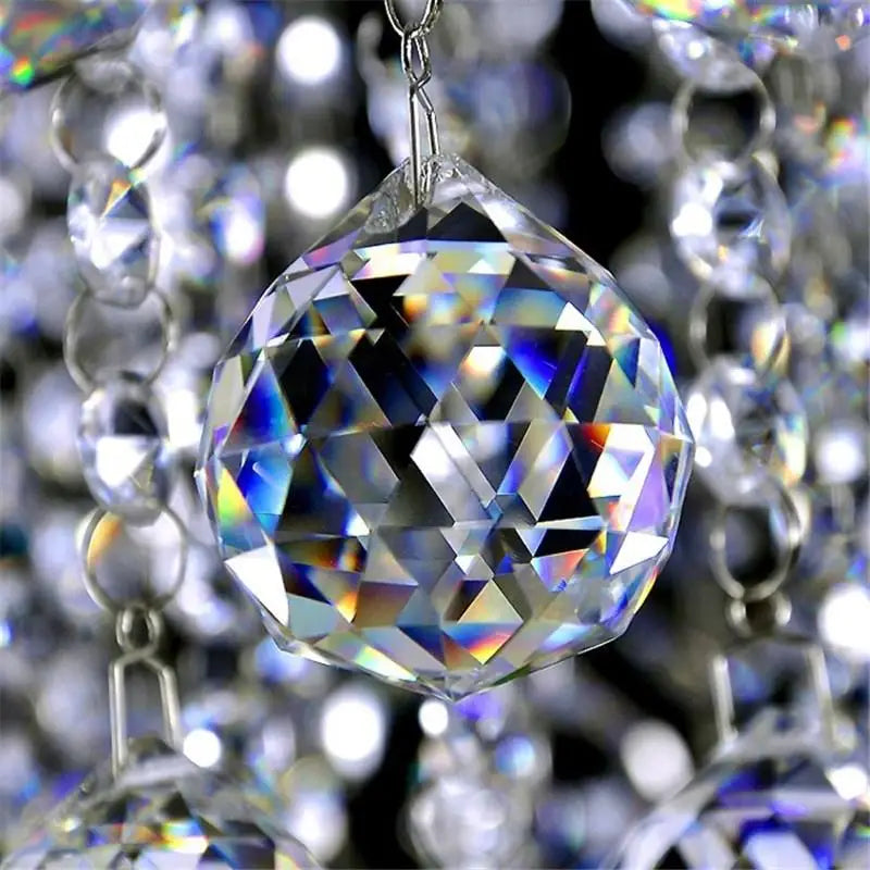10Pcs Clear 20mm Crystal Chandelier Hanging Pendant Crystal Ball Glass Prism Drop Pendant