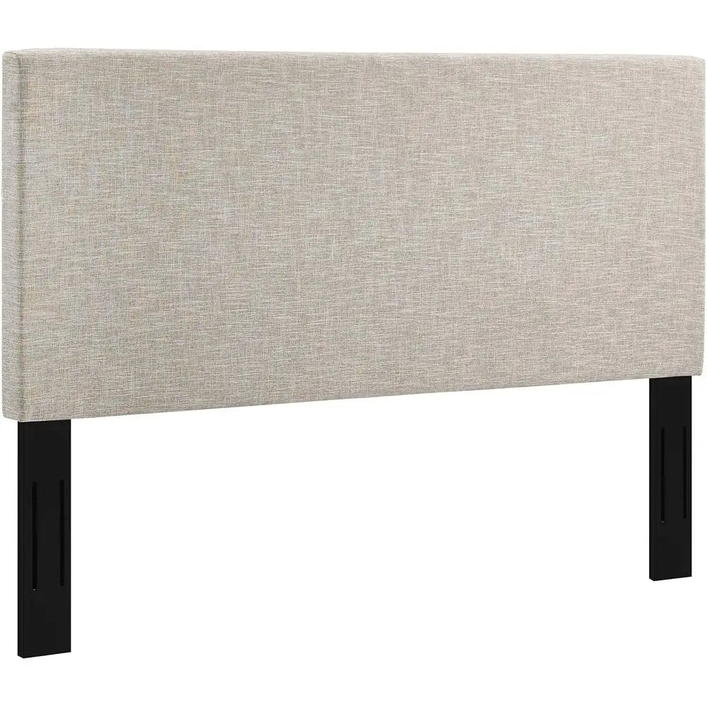 Beige Linen Fabric King & California King Headboard