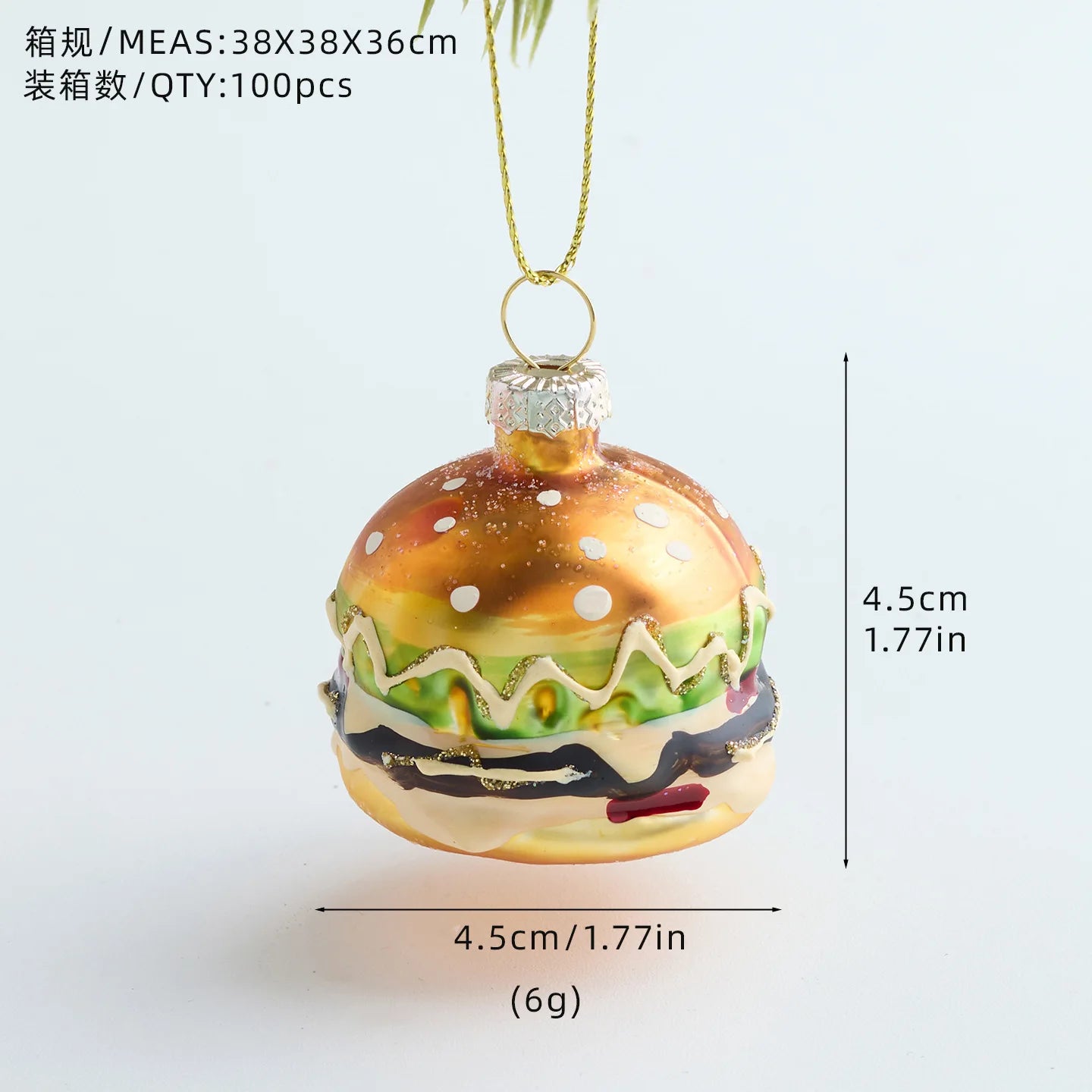 New Shaped Glass Christmas Ball Christmas Tree Pendant Colorful Macaron Cake Painted Ball Christmas Decorations
