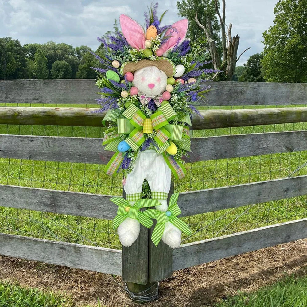 Easter Bunny Wreath For Wall And Garden Decor Indoor Outdoor