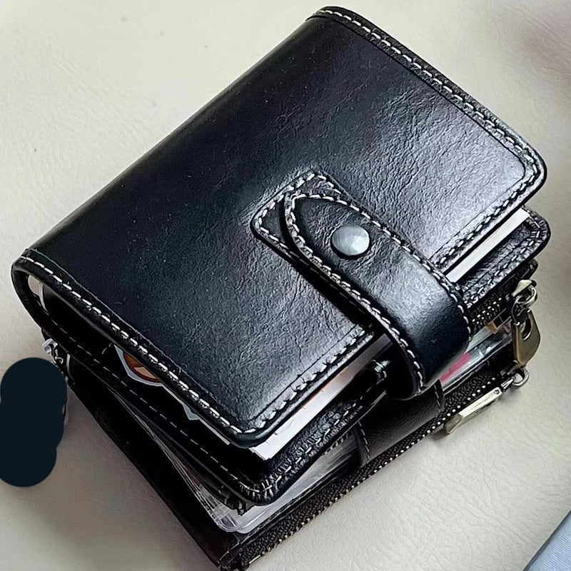 M5 Green Leather Notebook Portable Pocket-Sized with Loose Leaf Pages 60/40 Blank Inner Space Ideal for Girls Back to School