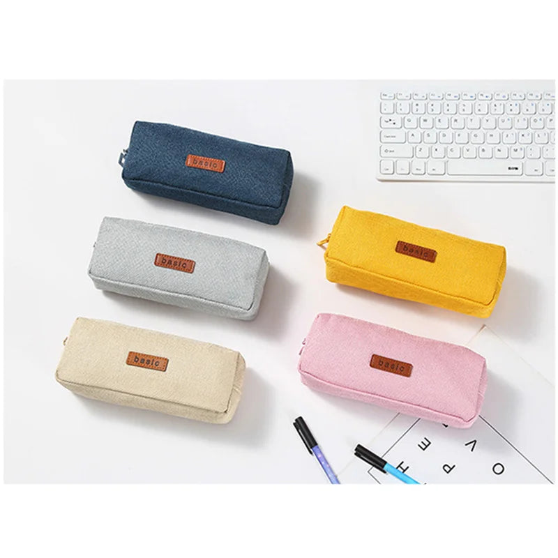Pencil Case Bag for Girls and Boys Kawaii Washable Pen Box Multicolor Optional Cute Pen Pouch Back To School Stationery Supplies