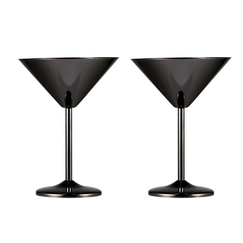 304 Stainless Steel Martini Glasses Set For Bar And Events