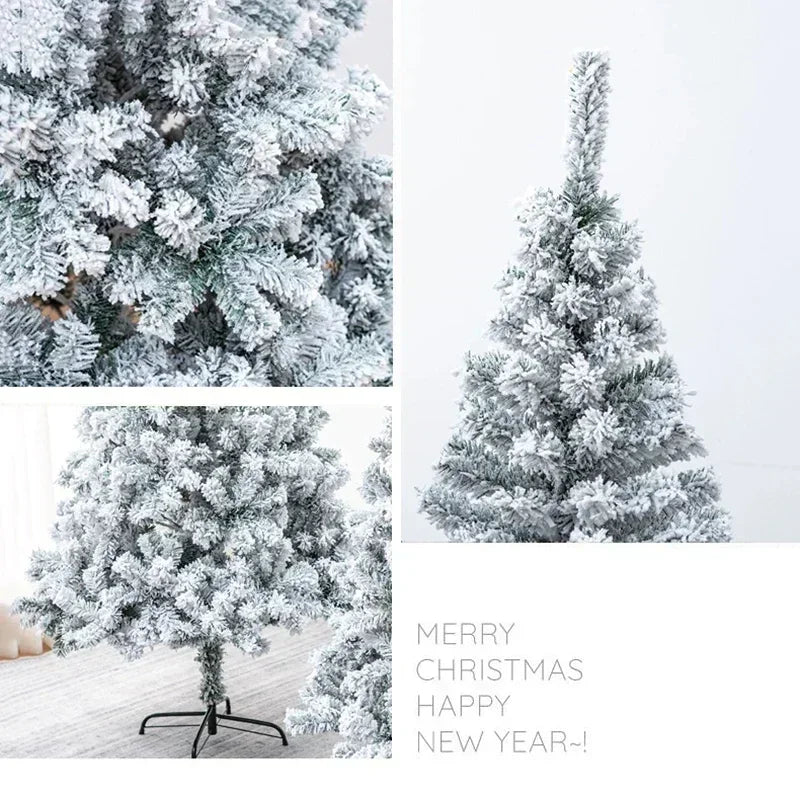 BeauNook-90/120/150/180cm Christmas Tree Decoration Set Christmas Trees Ornaments Snow New Year Party Holiday Outdoor Home Decor