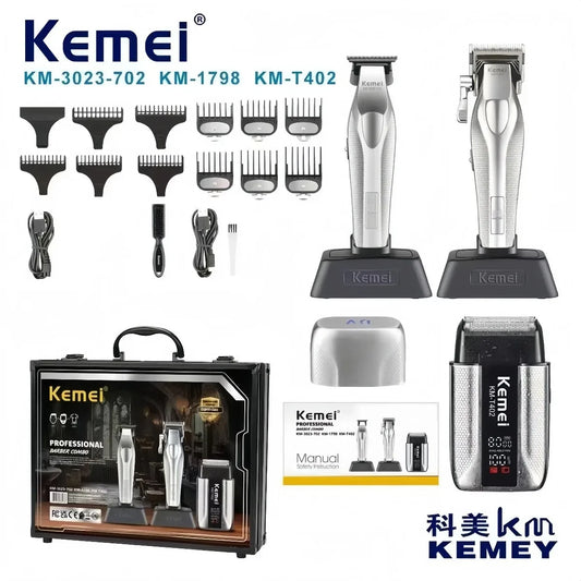 Kemei KM-3023 Professional Hair Clipper Rechargeable Set