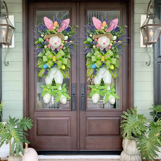 Easter Bunny Wreath For Wall And Garden Decor Indoor Outdoor