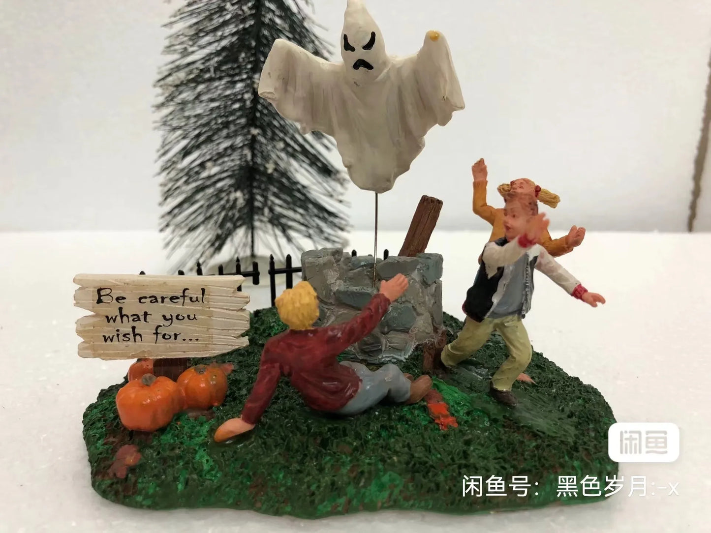 Halloween Decor Creative Halloween Scene Resin Ornaments Ghost Taking Pictures Figurine Garden Ornaments Home Decor Accessories