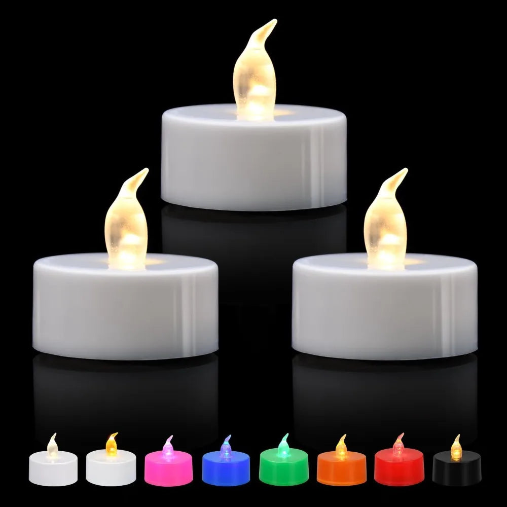 Furniture Accessories LED Tea Lights Battery Operated Flickering Flameless Candles Warm White Light for Wedding Party Decoration