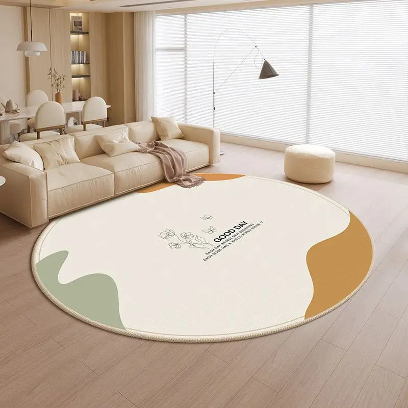 Non Slip Play Area Round Rug For Classroom And Home Decor