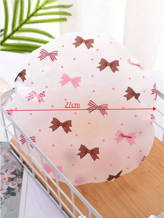 2026 1pc Random Color EVA Flower Edge Shower Cap Bathroom Decor Fall Decor Back To School