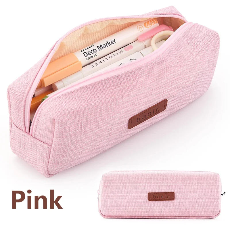Pencil Case Bag for Girls and Boys Kawaii Washable Pen Box Multicolor Optional Cute Pen Pouch Back To School Stationery Supplies