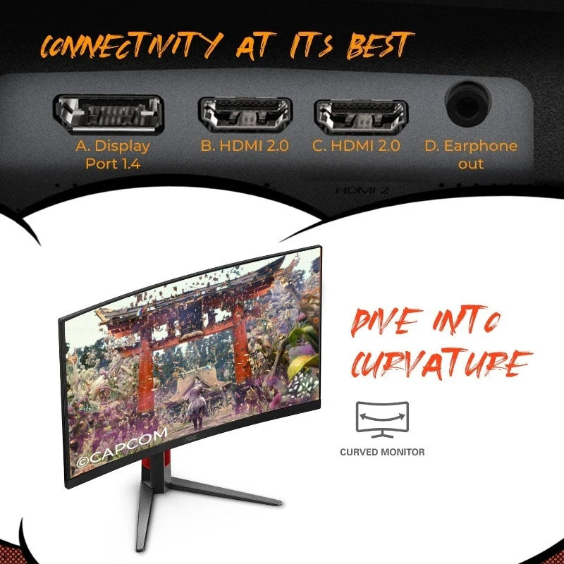 Ultra-Fast Frameless Gaming Monitor FHD 1080p 280Hz HDMI DP