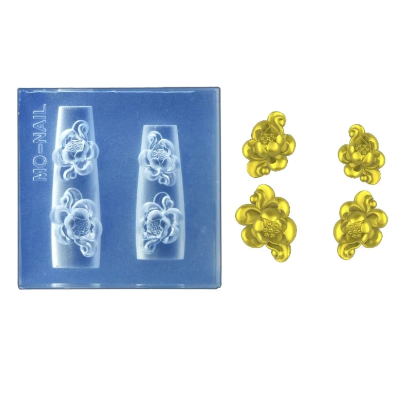 Butterfly- Embossing Silicone Mold Nail Art Carving Mold Suitable for Diy Nail Art Decor Supplies Nail Template Tool