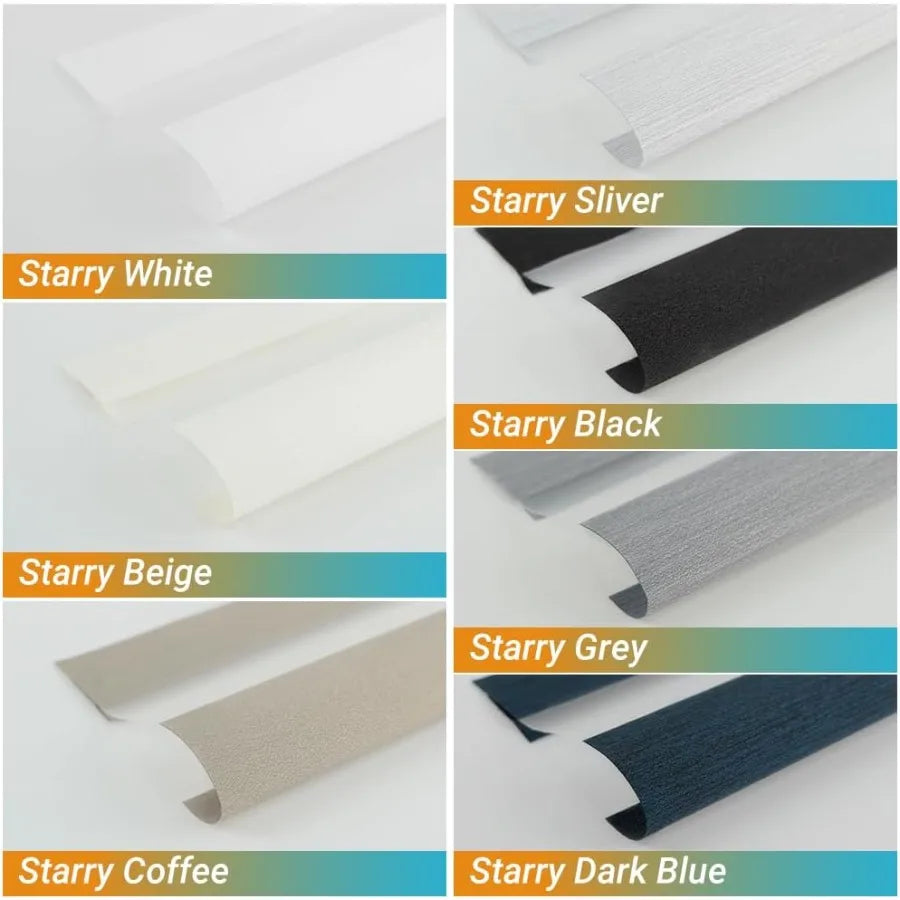 Zebra Blinds Roller Shades Fabric Swatches Day and Night Shades Multicolor