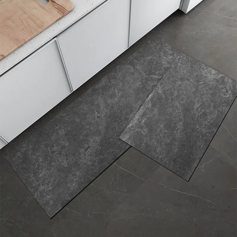 Carpet for Kitchen Floor Mat Marble Leather Waterproof Oil-proof Rug Non-slip Area Rugs Home Decor Alfombra Vinilicas Cocina