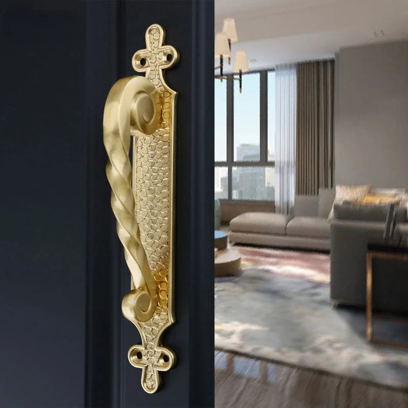 High-Concerned European Style Brass Door Handles for Homes