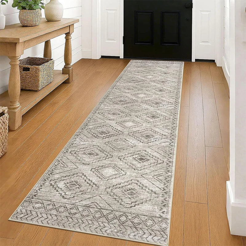 Runner Rug for Hallway Carpet Non-slip Floor Mats Soft Machine Washable Carpets Geometric Bohemian Corridor Home Decor Rugs