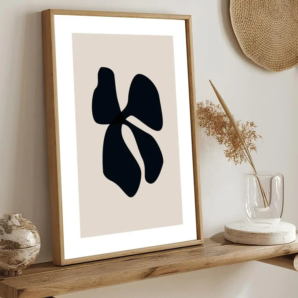 Black and White Artwork Painting Calligraphy Modern Aesthetic Canvas Wall Art Decor Print for Living Room Office Gallery Decor