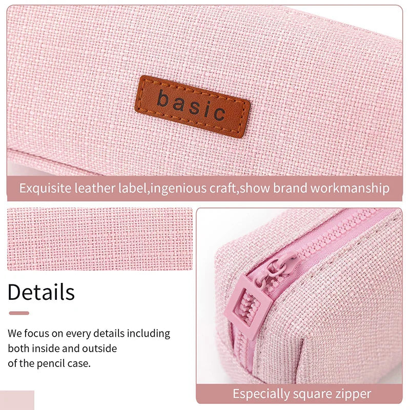 Pencil Case Bag for Girls and Boys Kawaii Washable Pen Box Multicolor Optional Cute Pen Pouch Back To School Stationery Supplies