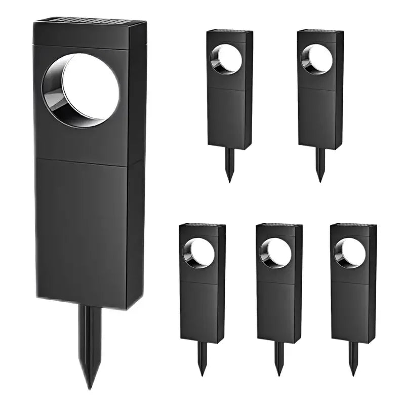 Solar Pathway Lights 4 Pack Auto On Off LED Outdoor Decor