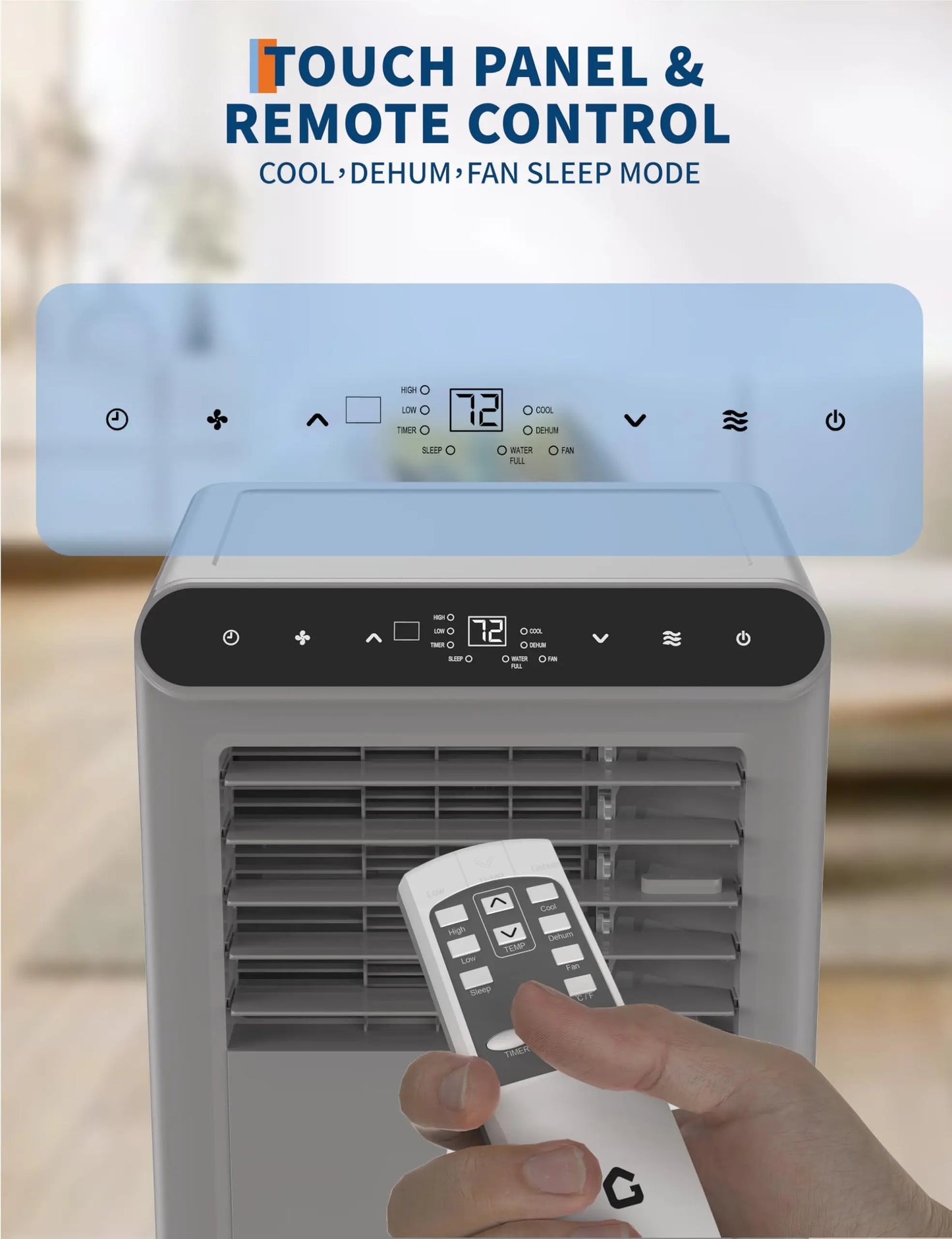 Garvee 10,000 BTU Portable Air Conditioner 3-In-1 Dehumidifier