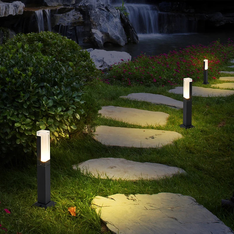 Waterproof IP65 LED Lawn Light 110V 220V Aluminum Acrylic Street light 30 40 60 80 100CM For Garden Courtyard Villa Lighting