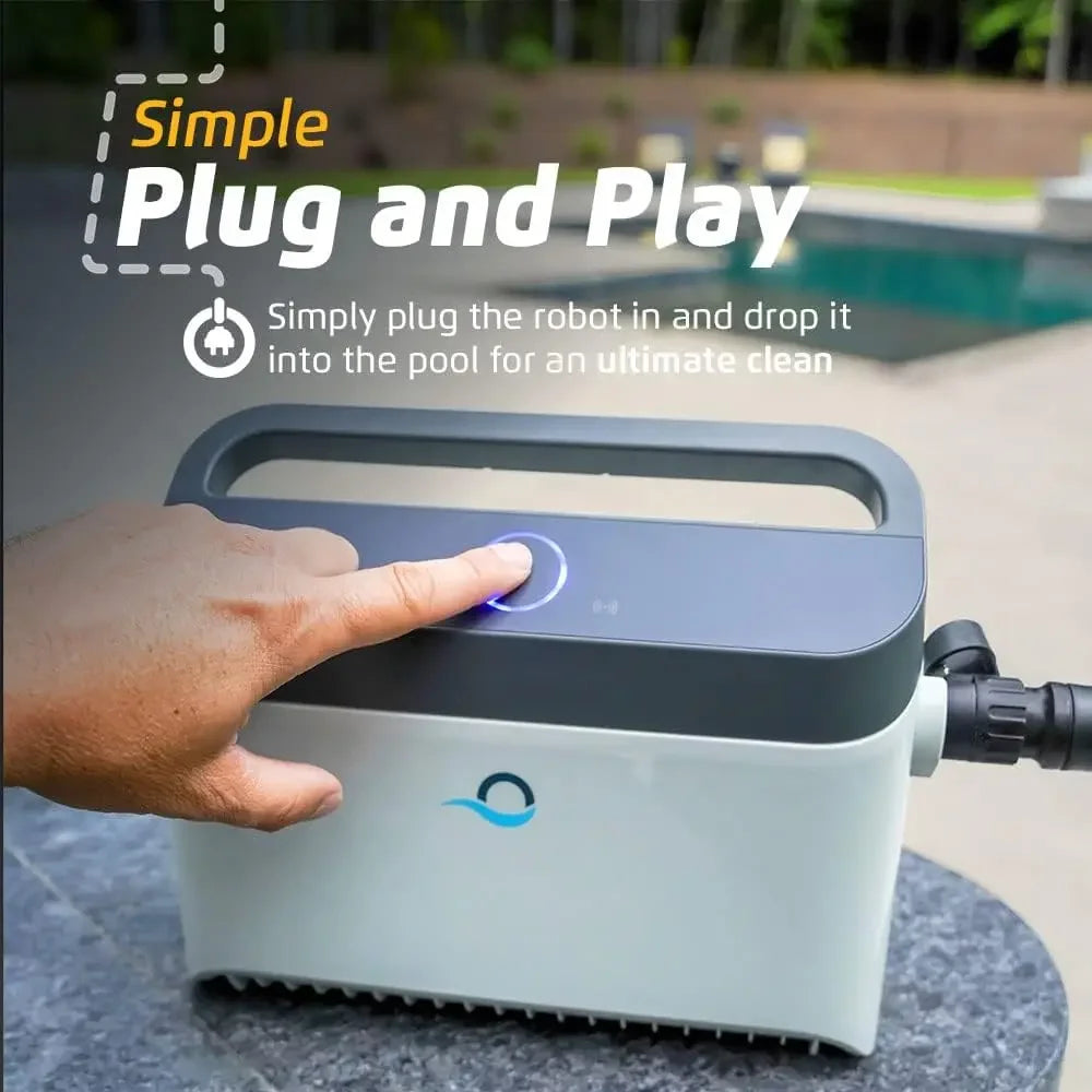 Plus WiFi Robotic Pool Vacuum Cleaner With Wall Climbing Scrubber