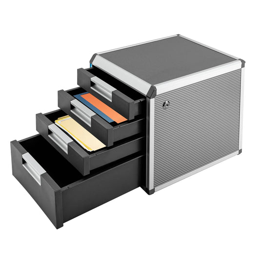 Locking Drawer Cabinet Desk Organizer - Home Office Desktop File Storage Box??