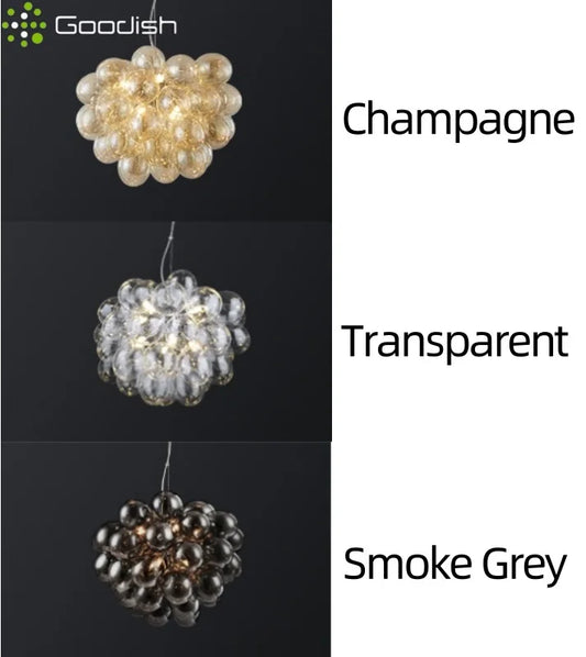 Modern Simplicity Grape Balloon-shaped LED Pendant Light Art Creative Indoor Lamps for Living Room Home Decoration Chandelier