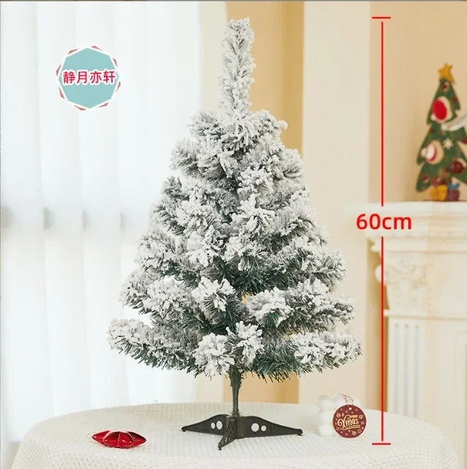 BeauNook-90/120/150/180cm Christmas Tree Decoration Set Christmas Trees Ornaments Snow New Year Party Holiday Outdoor Home Decor