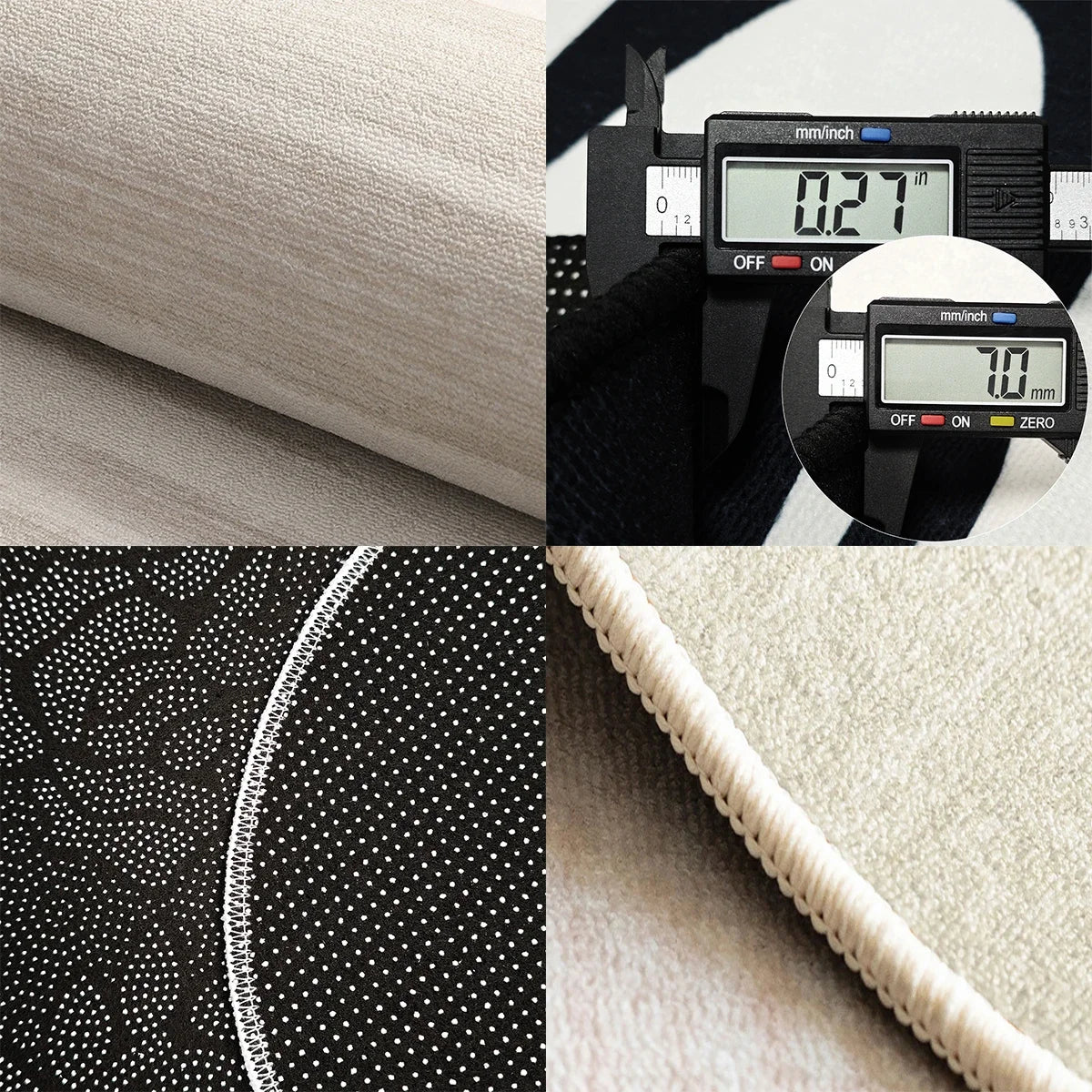 Facaishu Polyester Living Room Rug Cartoon Pattern Wilton Style Carpet
