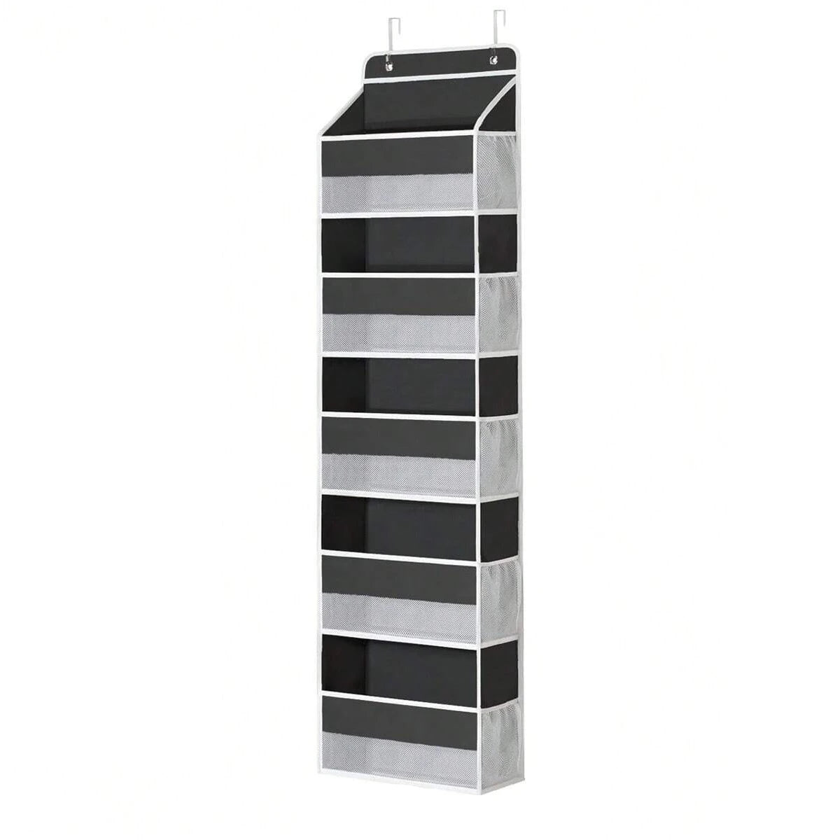 5 Layer Over The Door Hanging Organizer With Mesh Pockets