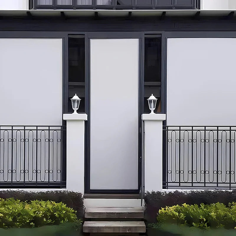 Outdoor Wind-Resistant Roller Awning: Rainproof Curtain for Courtyards & Terraces 3X33x3