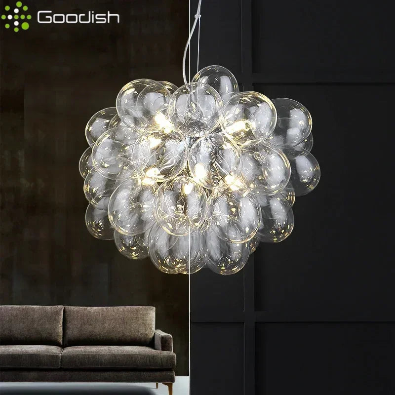 Modern Simplicity Grape Balloon-shaped LED Pendant Light Art Creative Indoor Lamps for Living Room Home Decoration Chandelier
