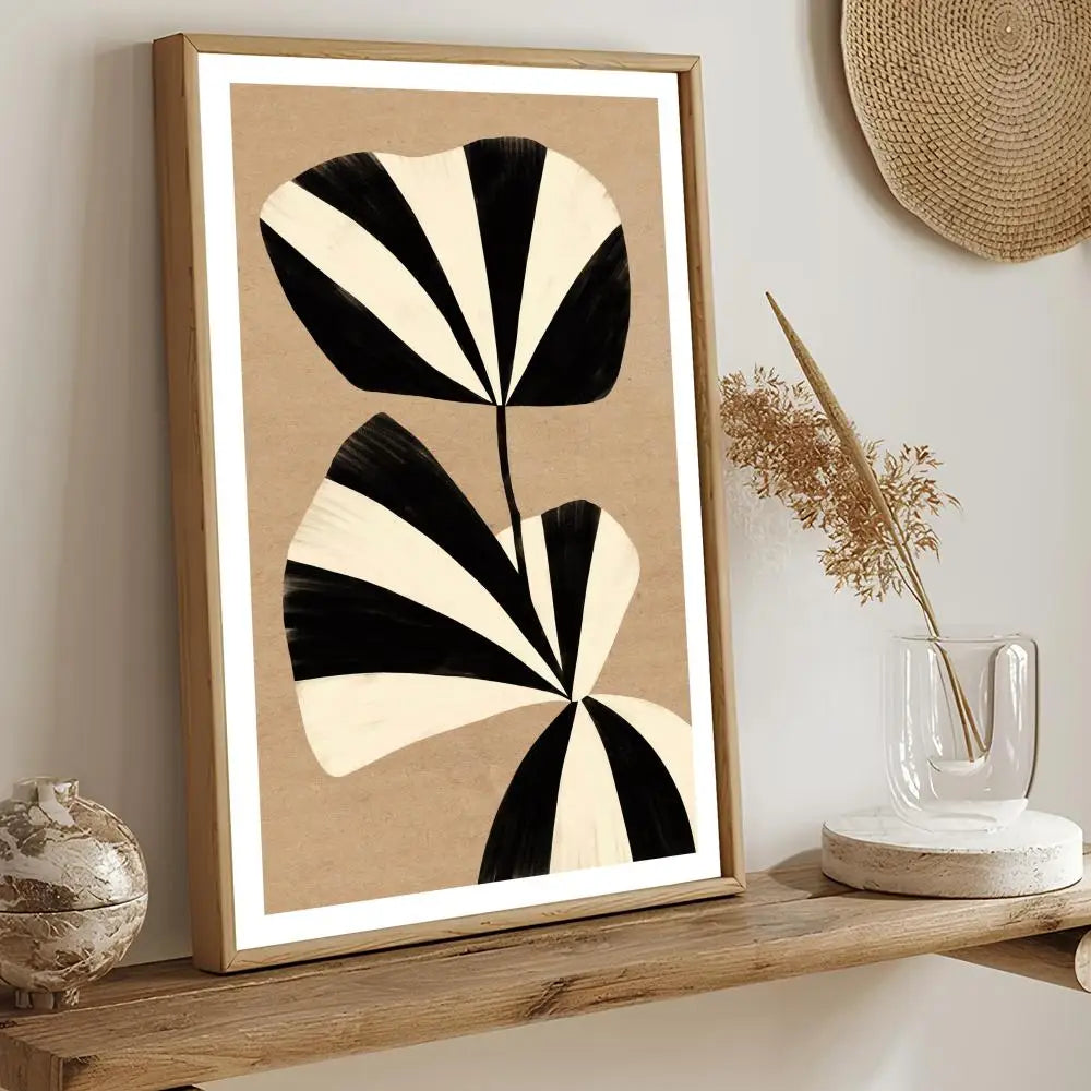 Black and White Artwork Painting Calligraphy Modern Aesthetic Canvas Wall Art Decor Print for Living Room Office Gallery Decor