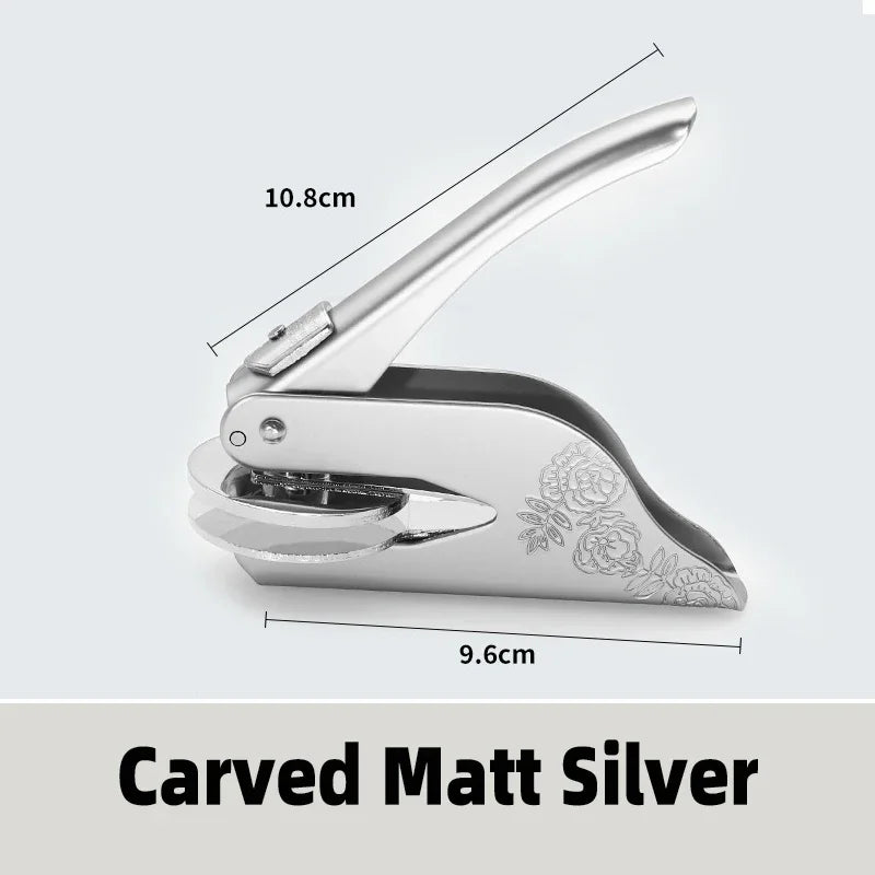 Logo Custom Seal Handheld Embosser Stamp for Diplomas and Awards