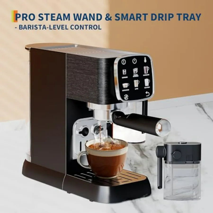 iosn Compact Espresso Machine With Milk Frother And Touchscreen