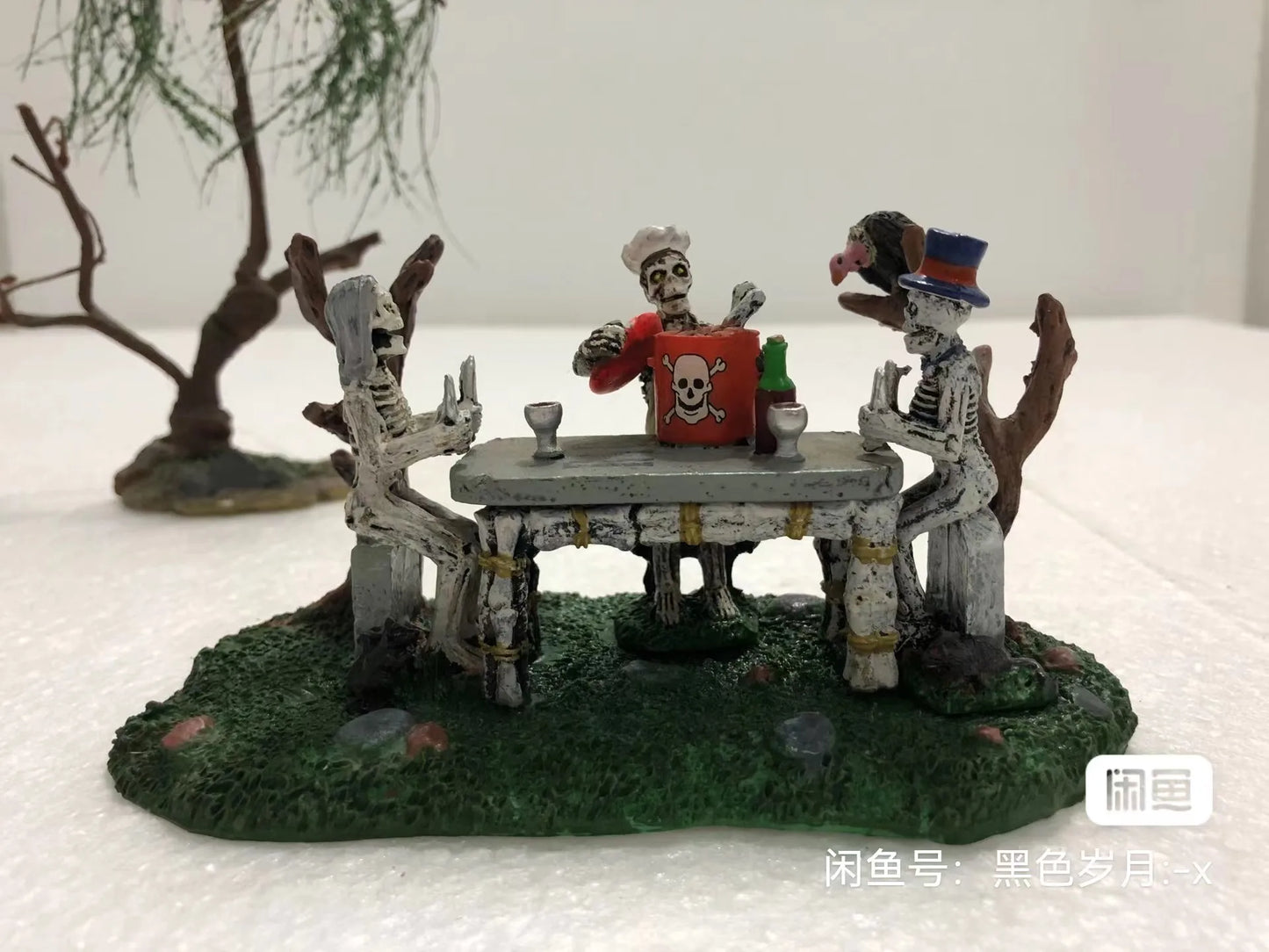 Halloween Decor Creative Halloween Scene Resin Ornaments Ghost Taking Pictures Figurine Garden Ornaments Home Decor Accessories