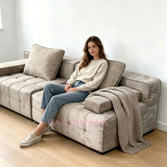 Oein Modern Fabric Sofa Armchair For Living Room Lounge