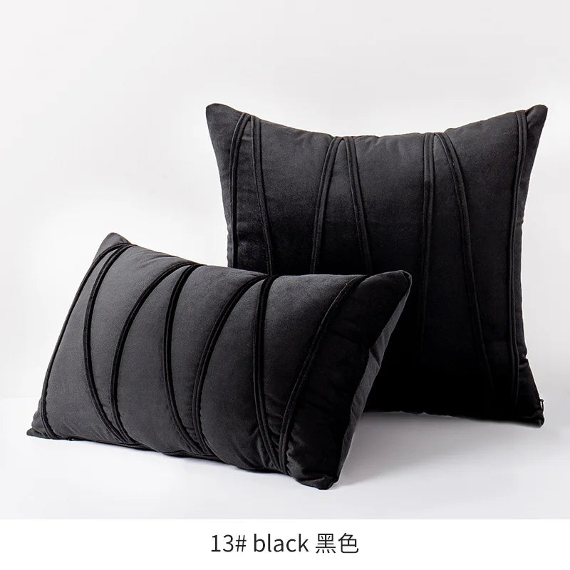Velvet Fall Pillow Covers Mustard Yellow Throw Pillow Covers Decorative Pillow Covers Cushion Case Cozy Modern Fall Decor Pillow
