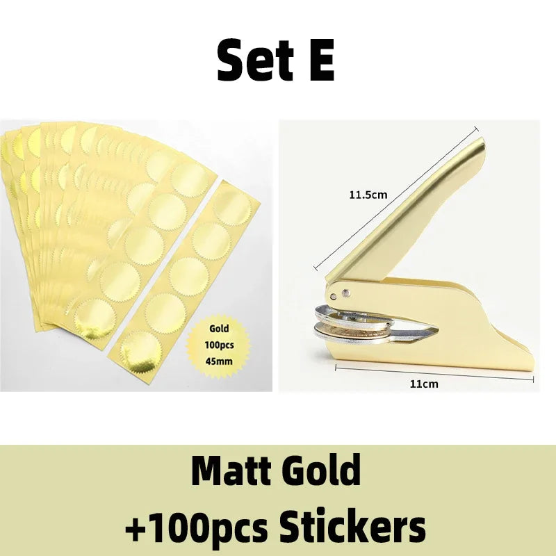 Logo Custom Seal Handheld Embosser Stamp for Diplomas and Awards