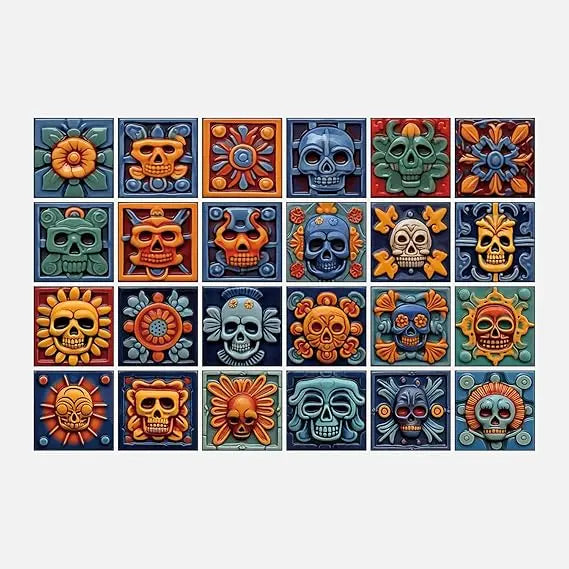 24 Piece Peel And Stick Tile Sticker Set For PVC Backsplash