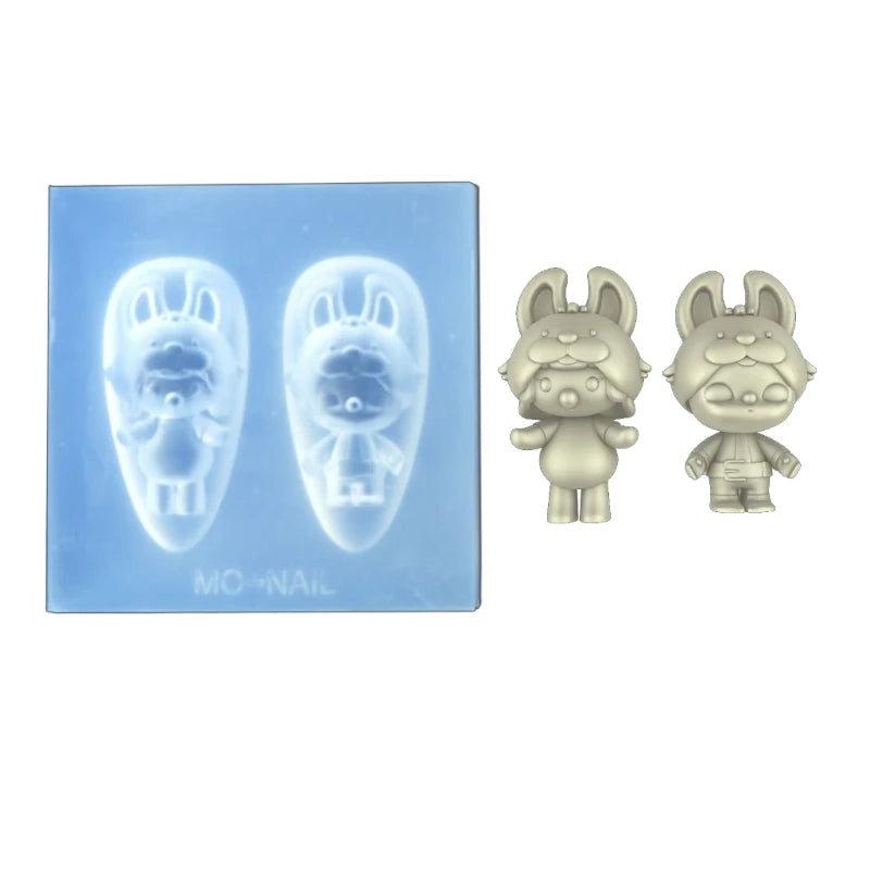 Butterfly- Embossing Silicone Mold Nail Art Carving Mold Suitable for Diy Nail Art Decor Supplies Nail Template Tool