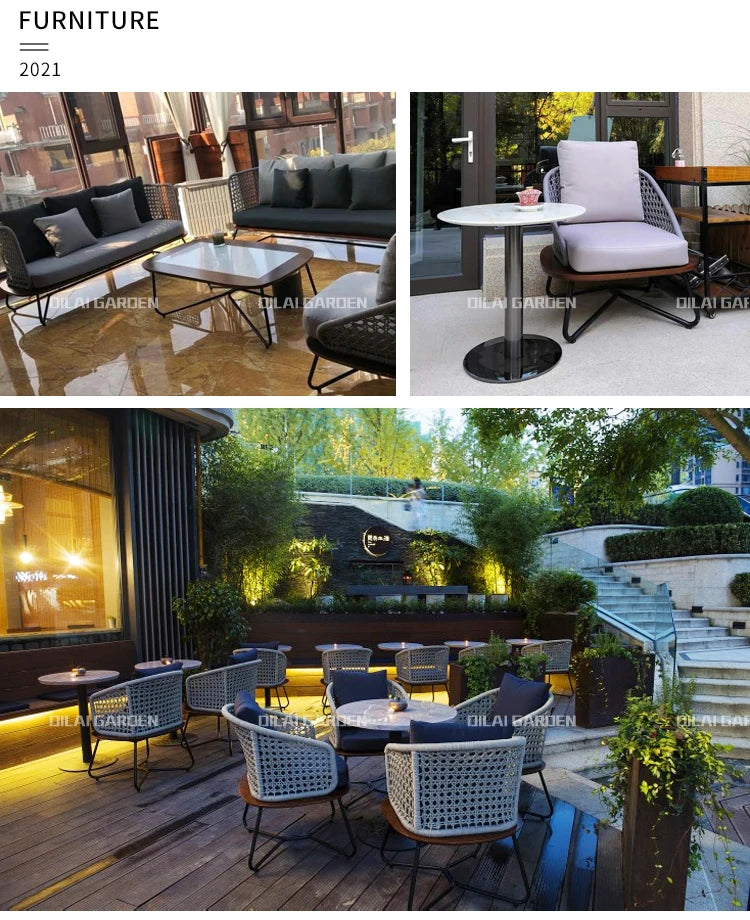 Lounge Terrace Sofa 3 Person Balcony Outdoor Sofa Garden Single Muebles De Jardin De Exterior Outdoor Patio Furniture