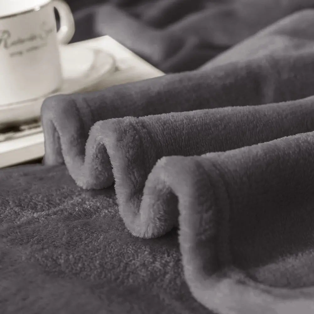 Thicken Warm Soft Blanket for Fall Winter Spring All Season Fuzzy Microplush Lightweight Fleece Winter Blankets for Bed Sofa